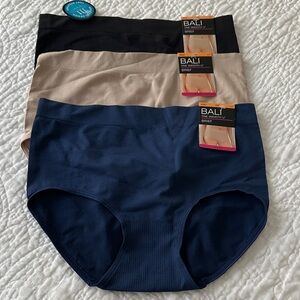 Bali Women's Briefs in Black, Beige, and Navy - L/7